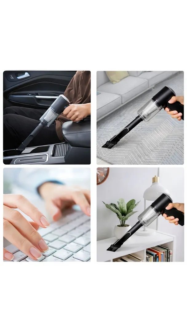Aspirador Portatil Sem Fio Automotivo Recarregavel Premium 3 em 1 3