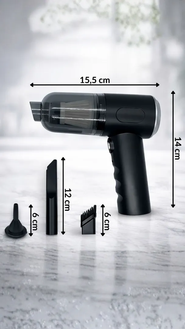 Aspirador Portatil Sem Fio Automotivo Recarregavel Premium 3 em 1 7