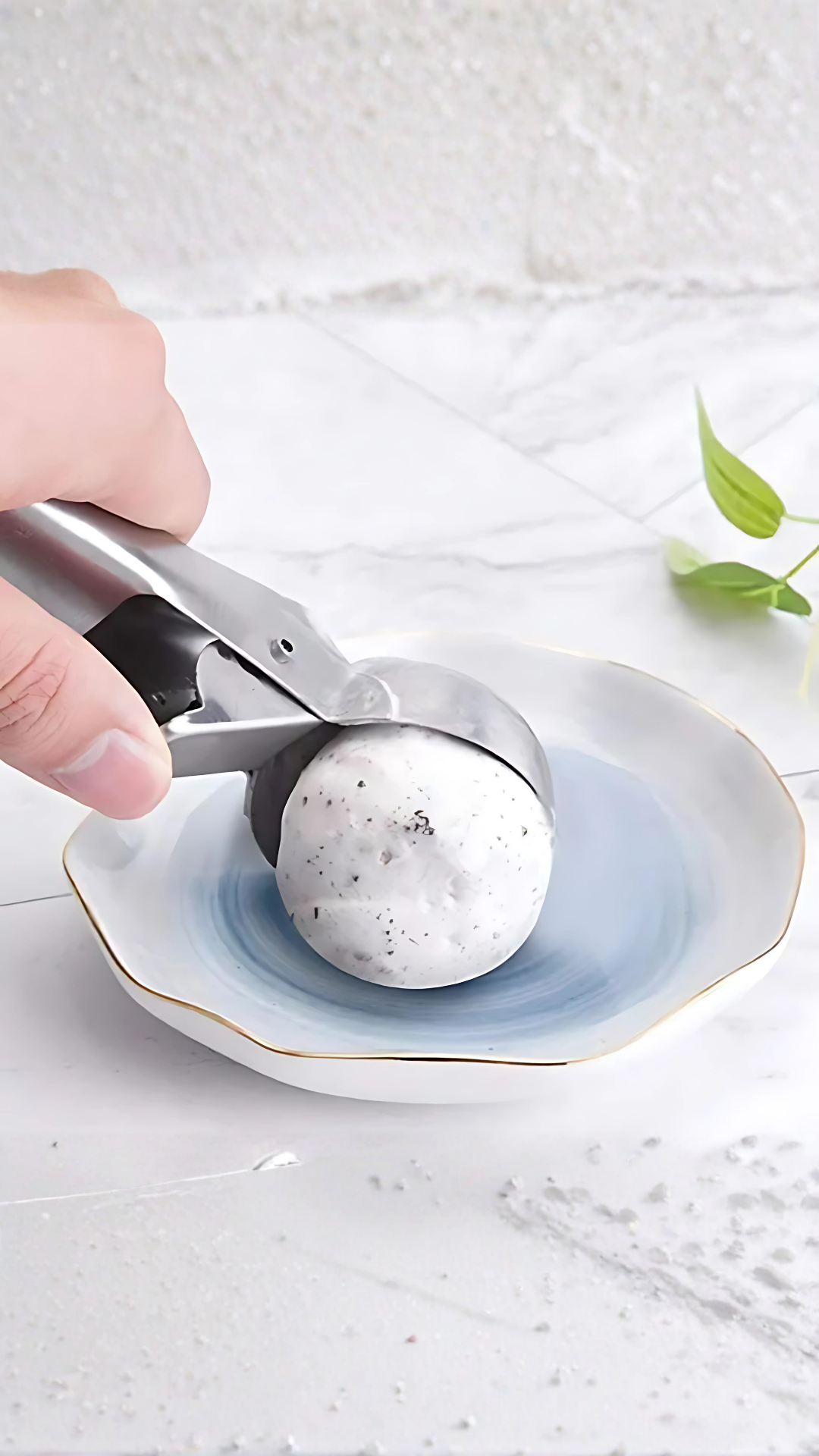 Colher De Sorvete Com Ejetor Inox 8