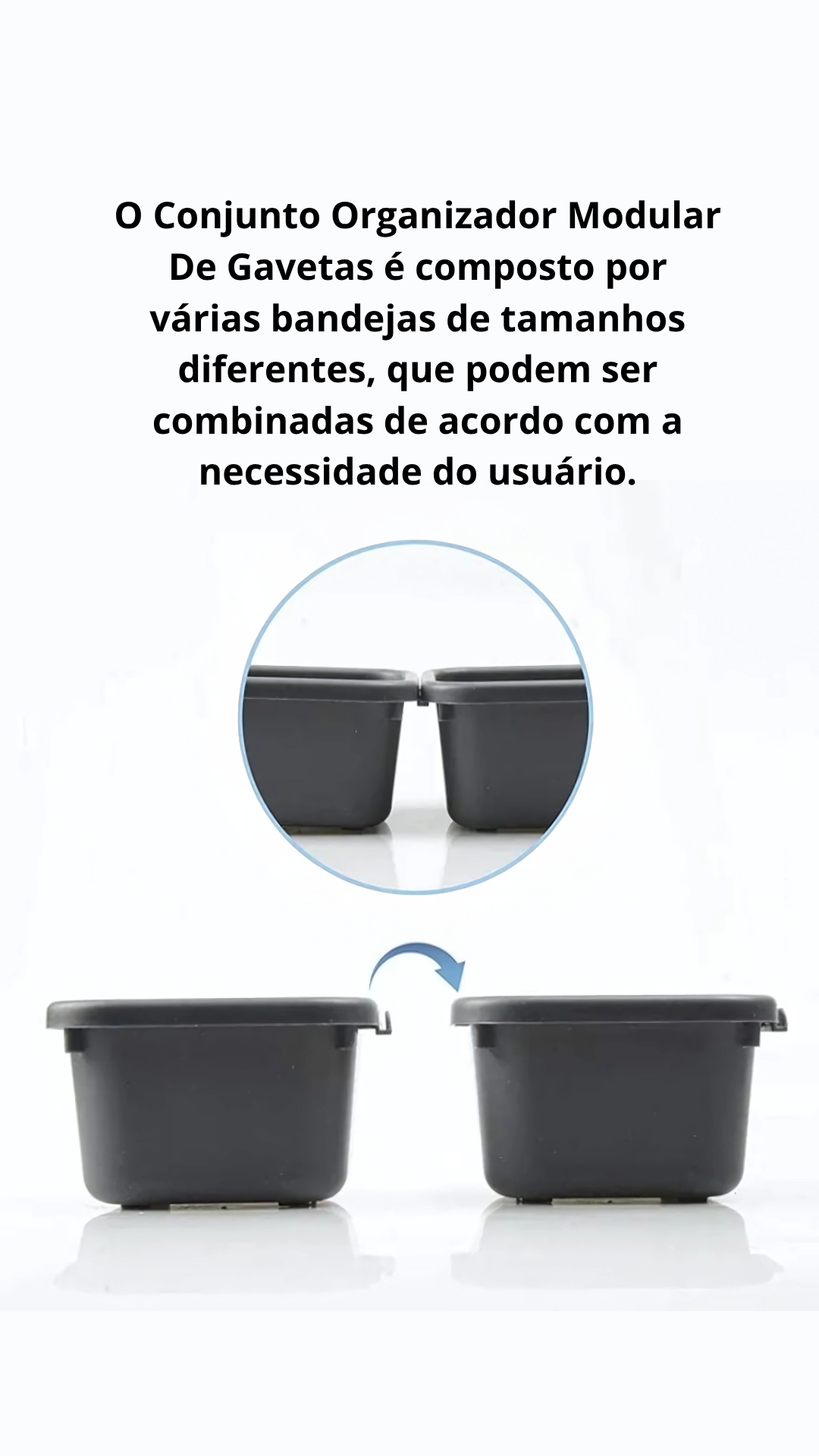 Conjunto Organizador Modular De Gavetas 4