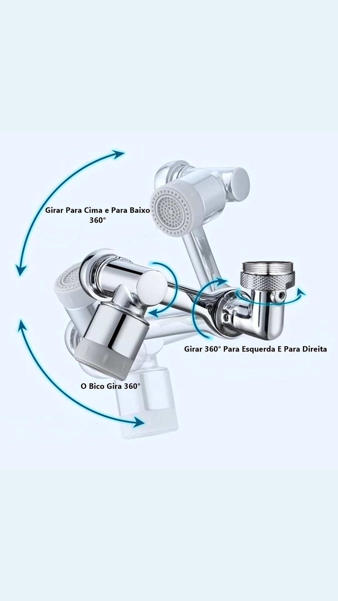 Adaptador Extensor Torneira Rotativa Universal 7