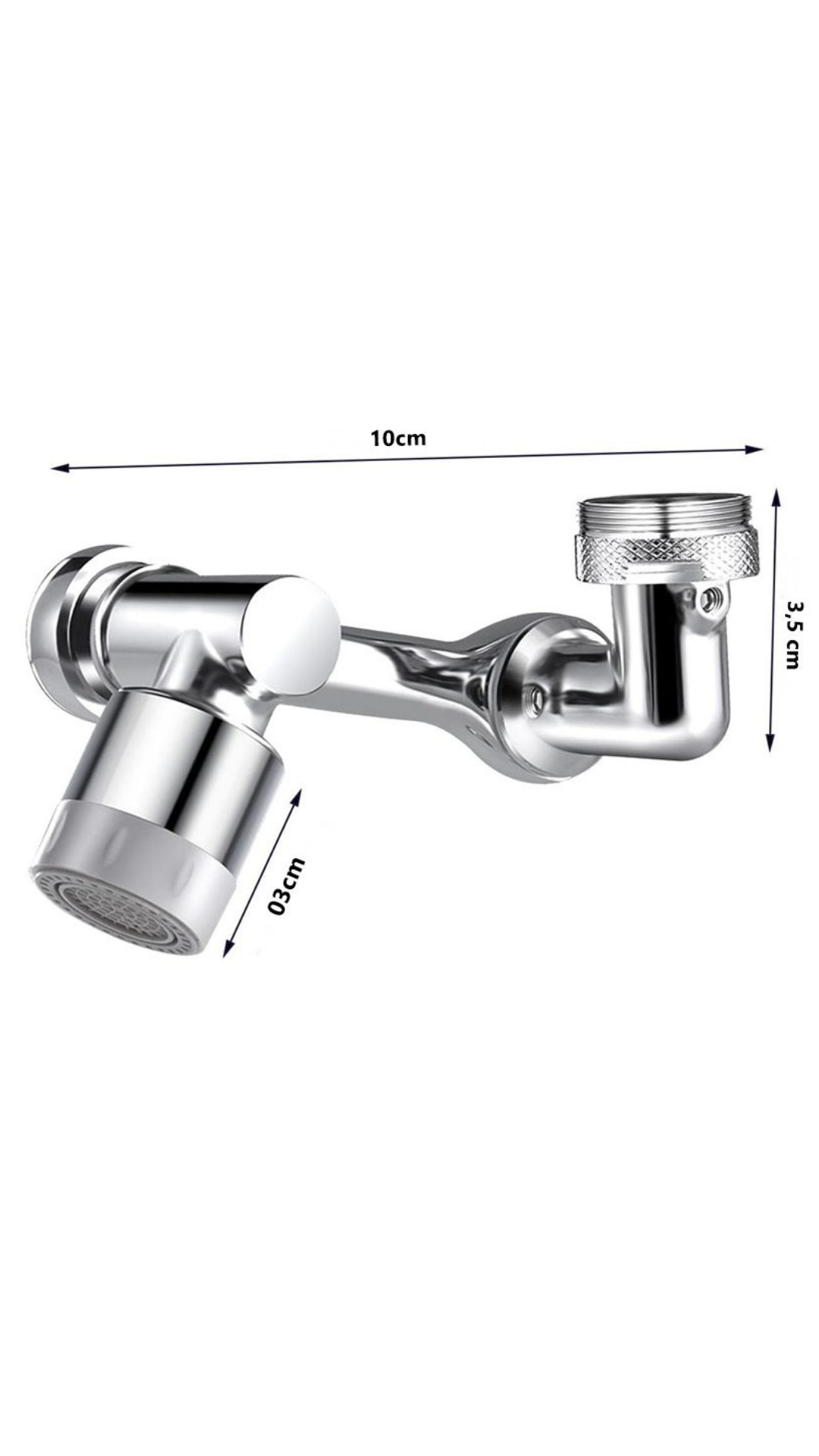 Adaptador Extensor Torneira Rotativa Universal 8