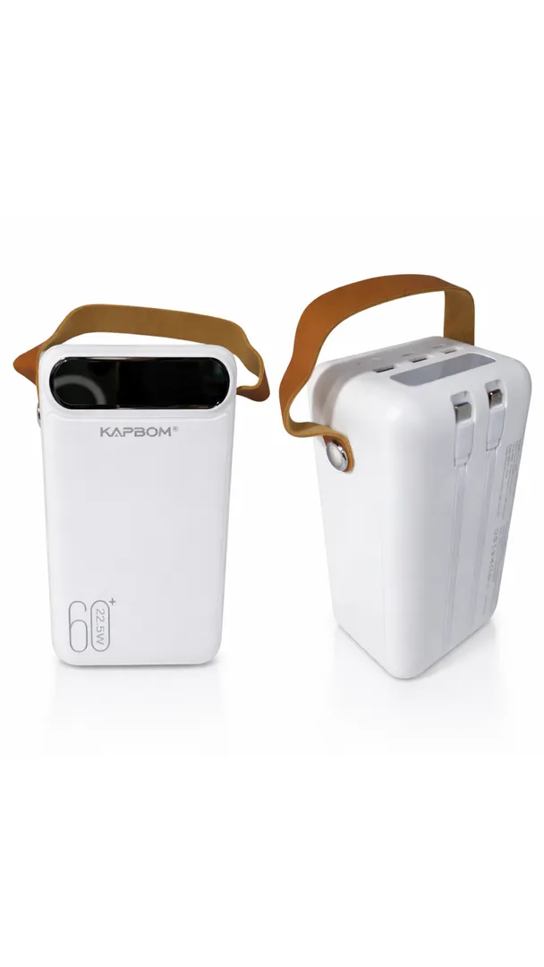 Power Bank Carregador Portátil 60000mAh LED 8