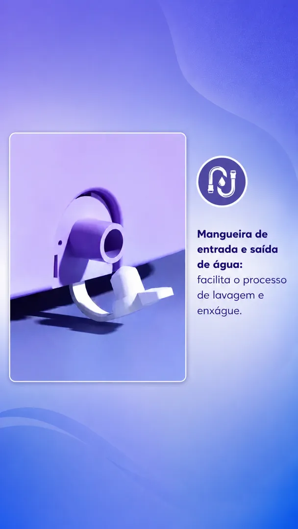 Mini Máquina Lava Roupas Portátil Dobrável 9L Bivolt 7