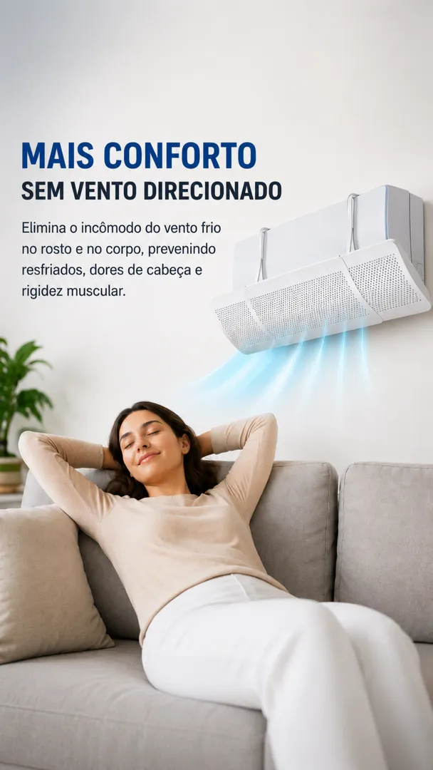 Defletor de Ar Condicionado Split Ajustável até 96 cm 4