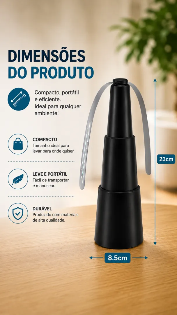 Ventilador Espanta Moscas Portátil para Mesa e Cozinha 9