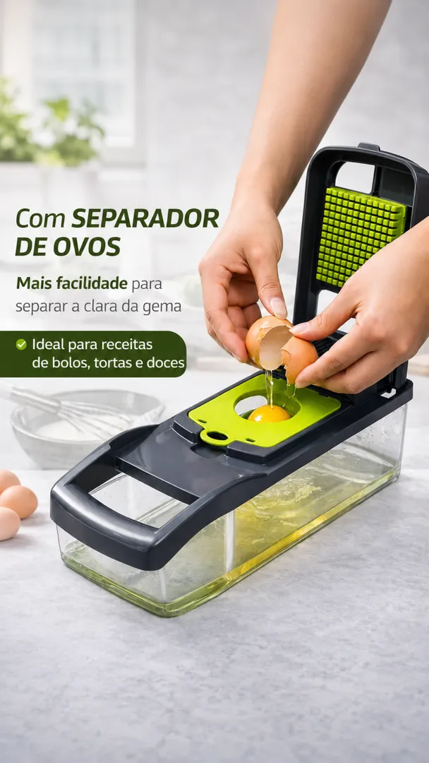 Cortador de Legumes Multifuncional 16 em 1 com Lâminas 4