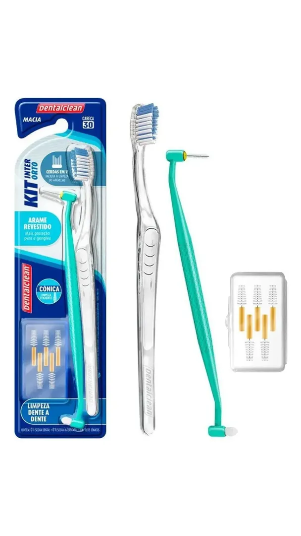 Kit Interdental Orto Dentalclean para Aparelho Ortodôntico 2