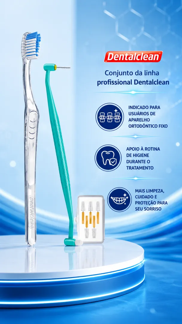 Kit Interdental Orto Dentalclean para Aparelho Ortodôntico 6