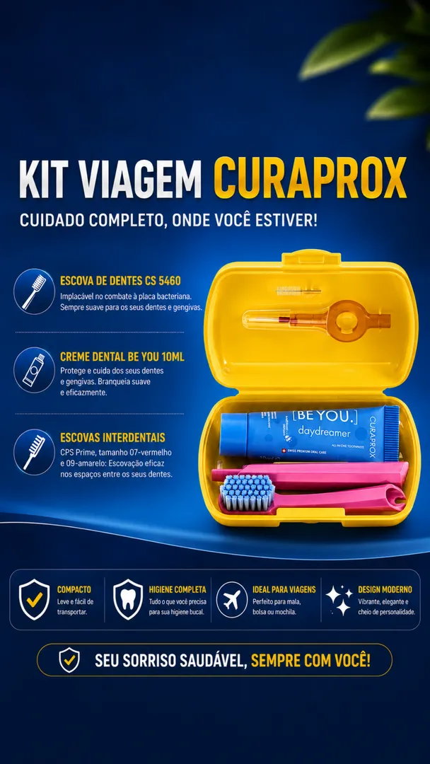 Kit Viagem Curaprox Travel Set com Escova CS 5460 3
